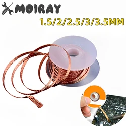 1.5M Welding Wires Desoldering Braid Welding Solder Remover DIY Wick Wire Low Residue Tin Strip for Electrical Soldering Working