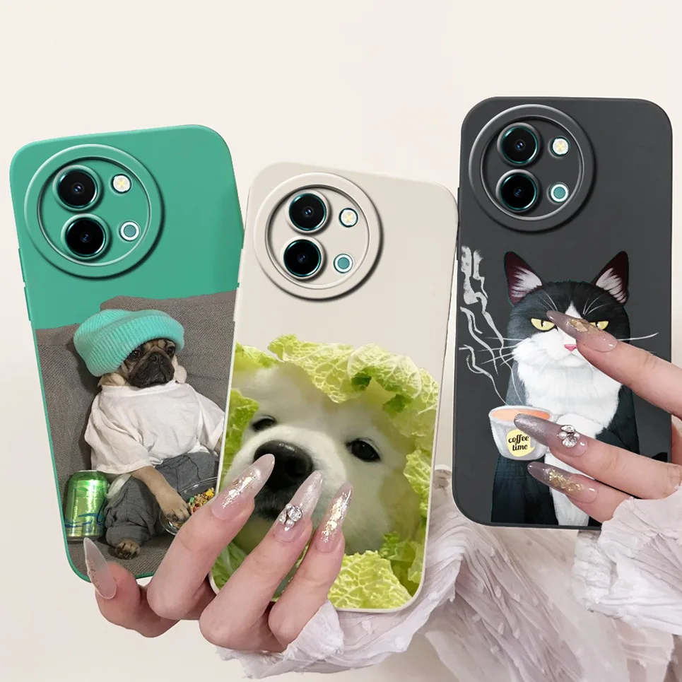 Etui do Vivo Y38 Y58 5G Cool Dragon Astronaut Panda Funda do Vivo T3x Y200i Y200t Miękka, płynna silikonowa osłona tylna Capa Coque
