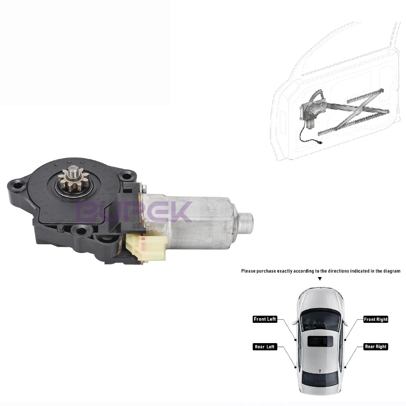 

1pc Rear Right Power Window Motor for 2001-2006 Hyundai Elantra Electric Glass Lifter Window Regulator Motor 83460-2D001