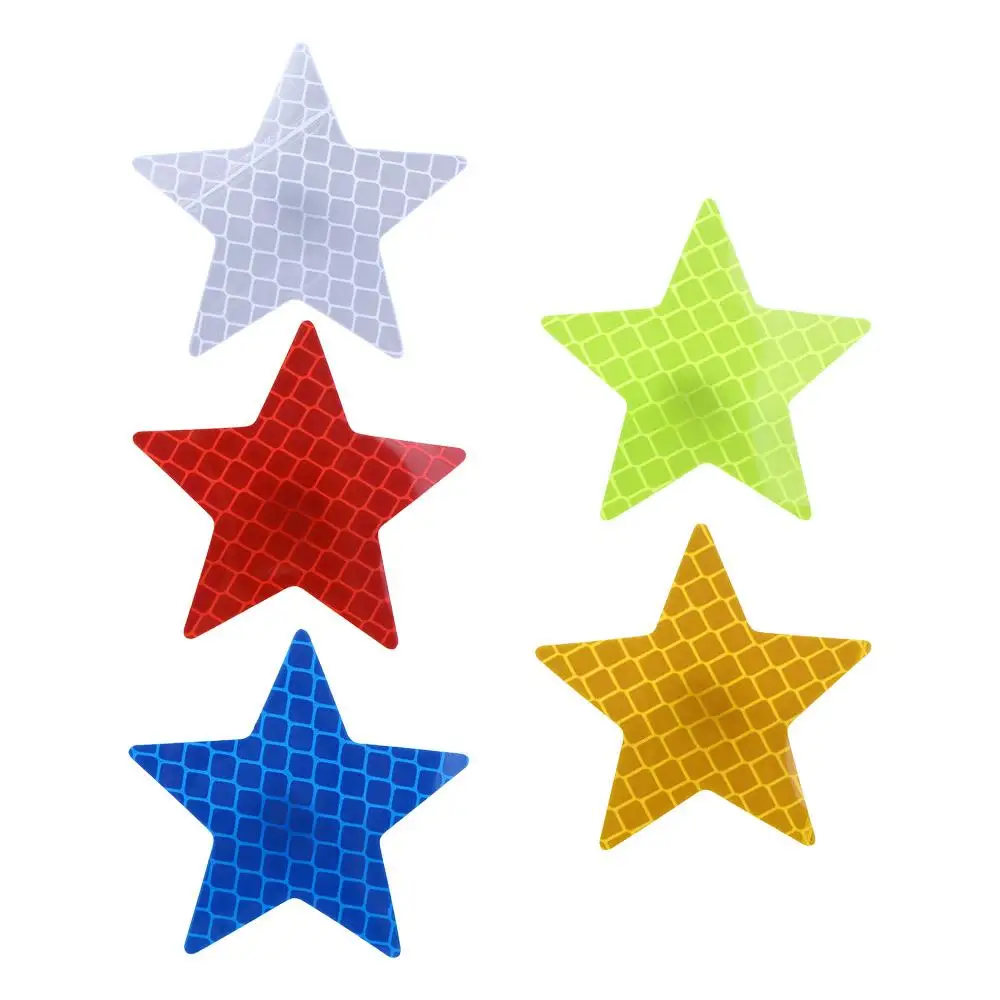

Warning Tape Luminous Motorcycle Five-pointed Star Car Stickers Reflective Stickers Car Exterior Accessories Car Safety Mark