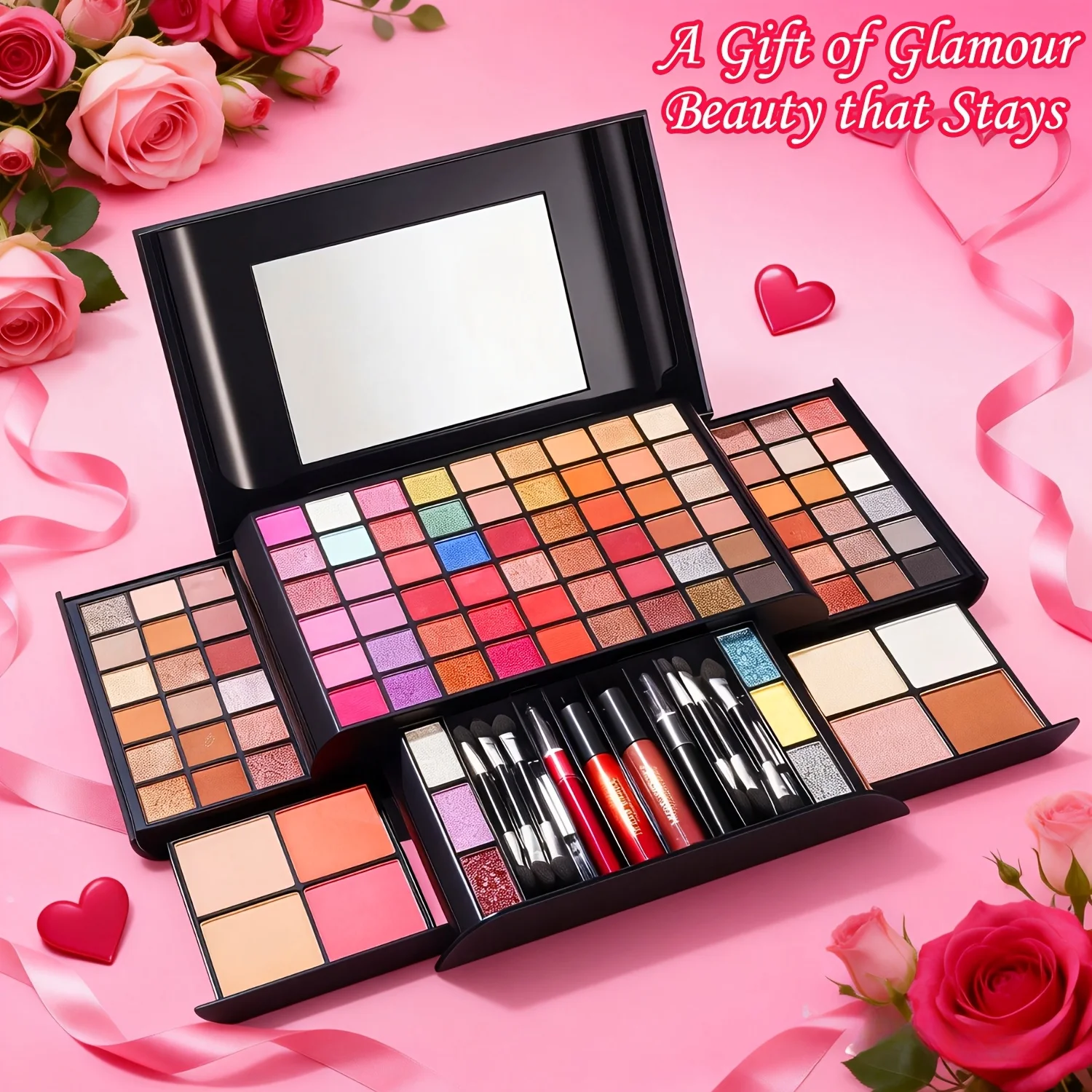 All-in-One All-in-One Makeup Gift Set - Includes Eyeshadow Palette, Lipstick, Blush, Etc. A Complete Set of Makeup Supplies. An Excellent Gift for Your Girlfriend or Best Friend. - Aliexpress Deal