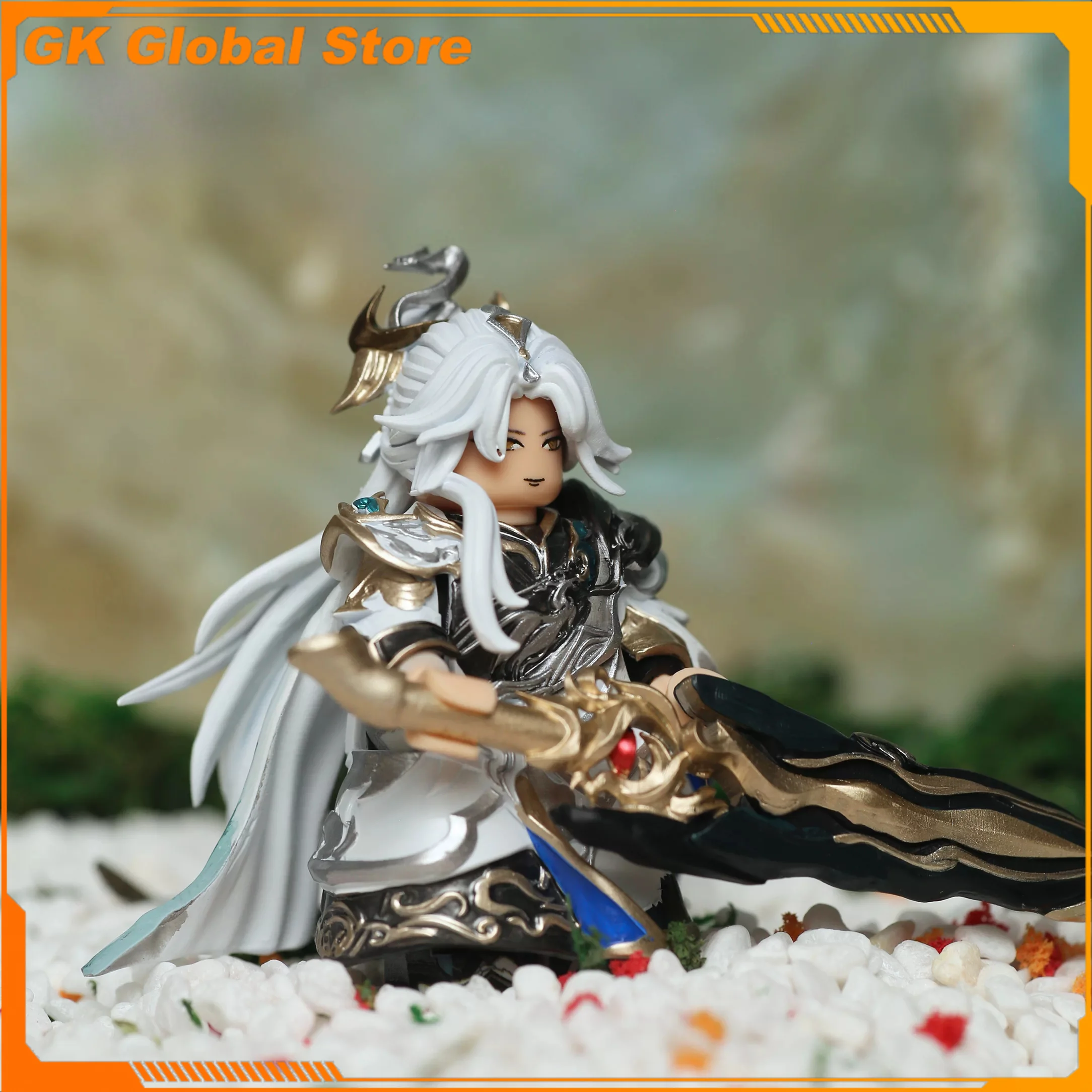 Фигурка персонажа Ли Синь из игры Honor of Kings, модель из ABS-пластика, сборные строительные блоки, украшение для рабочего стола, подарок на день рождения, игрушка.