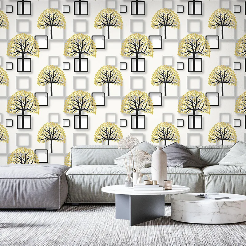 Simple and Stylish Wallpaper for Bedroom Living Room Dining Room High End Club Cinema Wall 3D Background Wall Abstract PVC