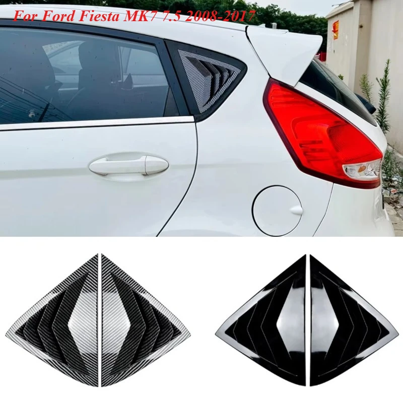 

Для Ford Fiesta MK7 7.5 2008-2017: Накладки-жалюзи на заднее окно, декоративные накладки на кузов, комплект MK7