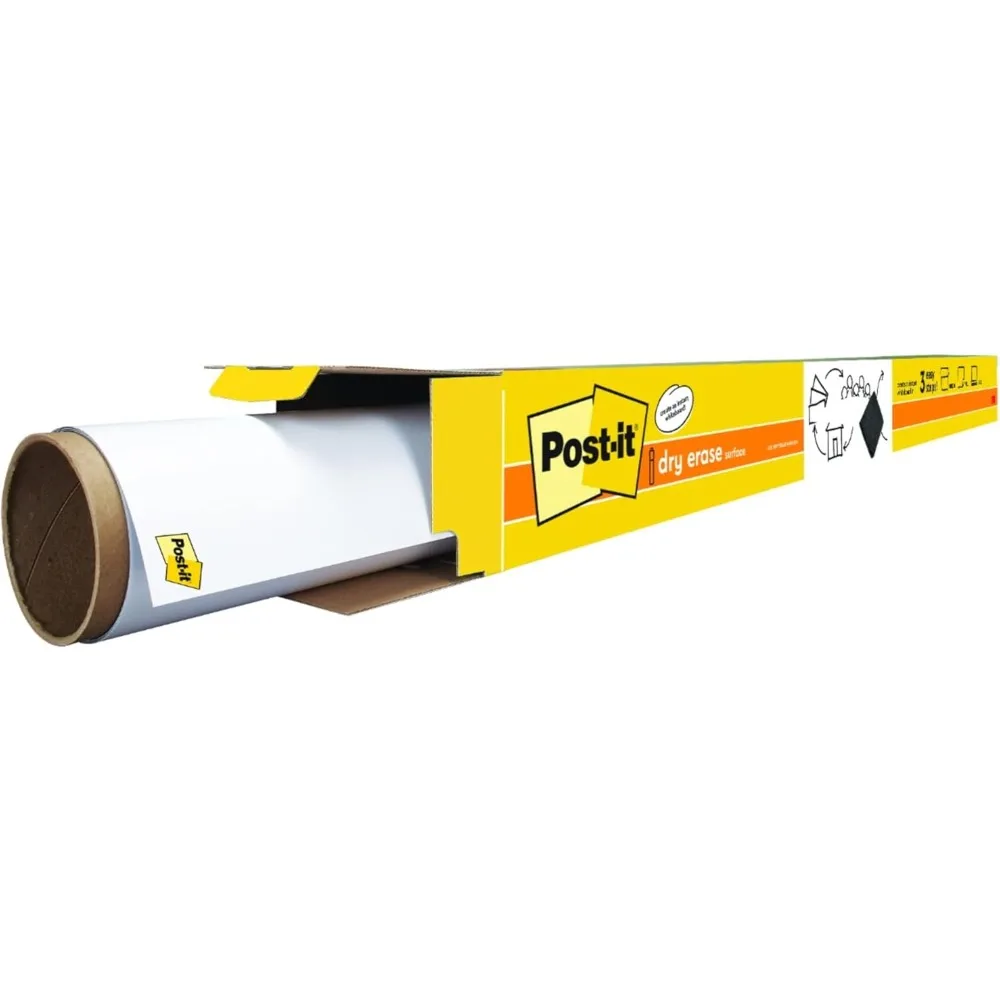 

Dry Erase Whiteboard Film Surface for Walls, Doors, Tables, Chalkboards, Whiteboards, and More, Removable, Stain-Proof