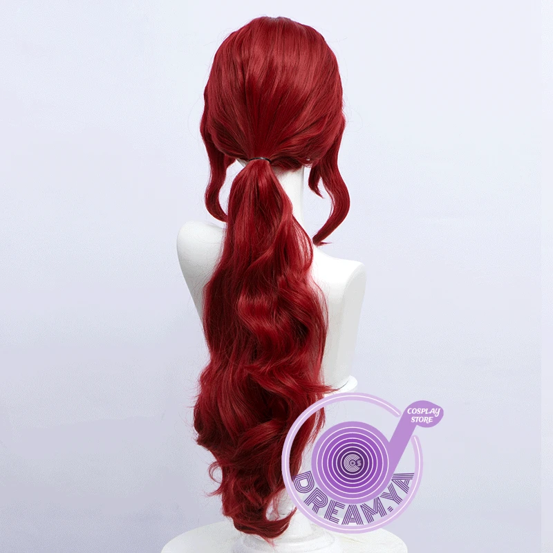 Anzu Hoshino Cosplay Wig Romantic Killer Red 75cm Long Wavy Heat Resistant Synthetic Hair Headwear Role Play Party + Wig Cap