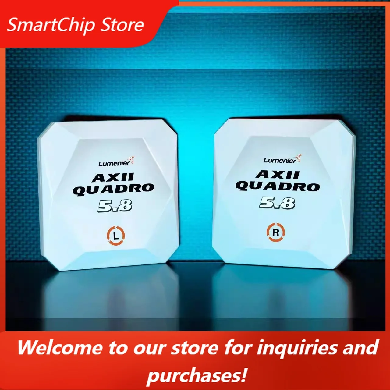 SmartChipLumenier AXII Quadro 5.8GHz Antenna For FPV Goggles With Internal Pin Connection Drone Racing