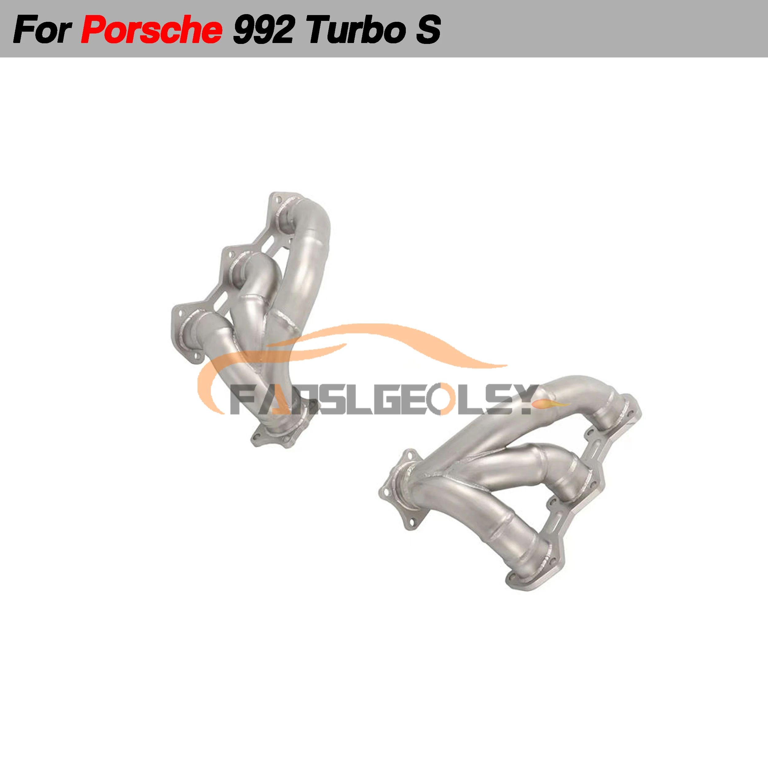 For Porsche 911 992 Turbo S Stainless Steel Manifold Performance Exhaust System header