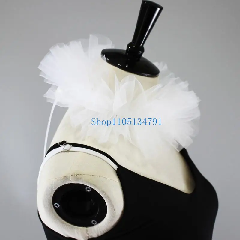 

Элегантное викторианское колье с искусственным воротником и оборками в стиле клоуна длиной 98км для винтажных нарядов