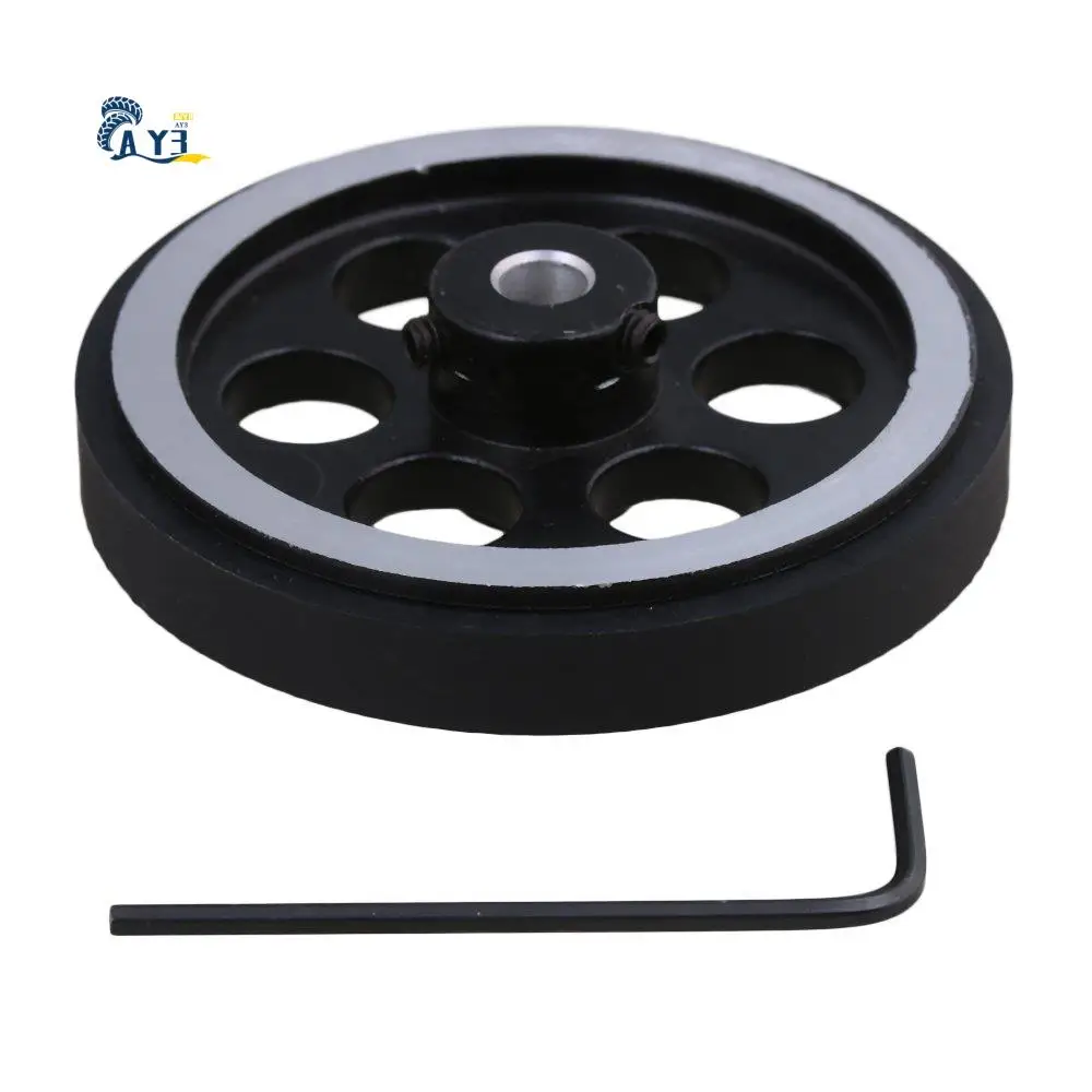 AY03-200X6 мм промышленное алюминиевое резиновое измерительное колесо поворотного энкодера