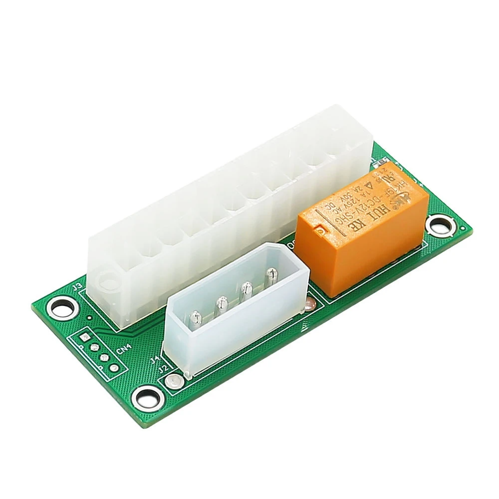 حار ATX المزدوج PSU متعددة محول التيار الكهربائي مجلس الطاقة المتزامن إضافة 2PSU مع الطاقة LED إلى موصل موليكس 4 دبوس