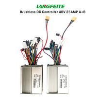 Langfeite Electric Scooter dual motor L8 L6 Controller 48V 25AMP Brushless DC Controller E scooters parts