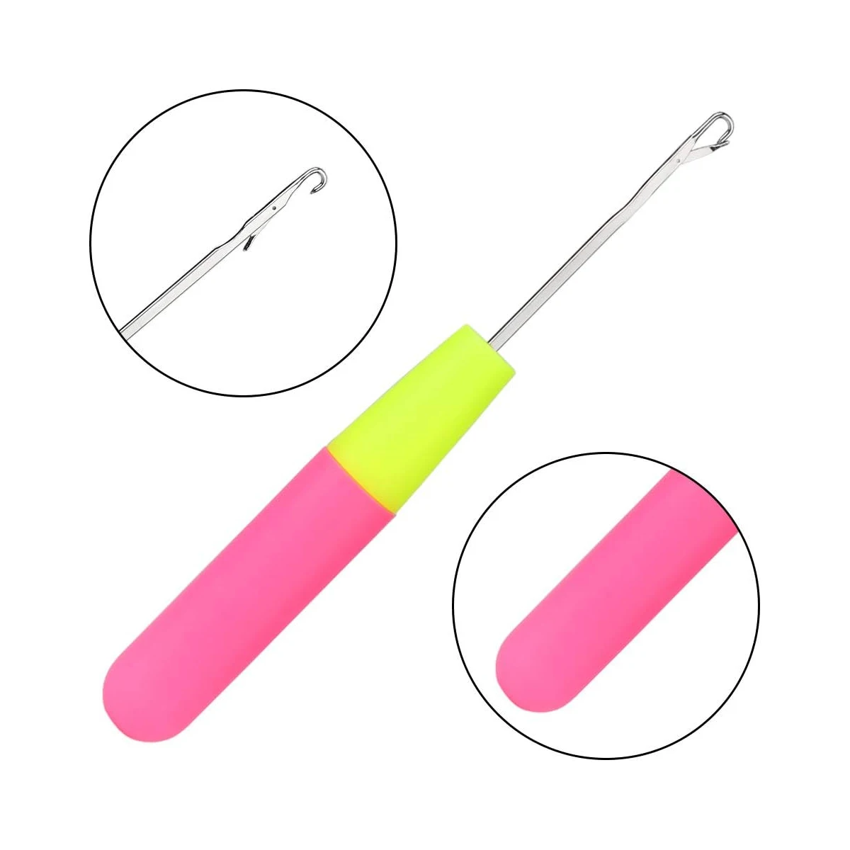 

5Pcs 0.57cm/0.38cm Latch Crochet Hook Needle Plastic Knitt For Making Jumbo Braiding Dreadlock Hair Tools Weaving