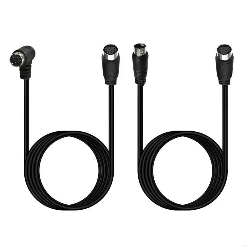 D5BB S 비디오 9 핀 미니 DIN 남성 수신기 및 프로젝터를위한 암컷 케이블