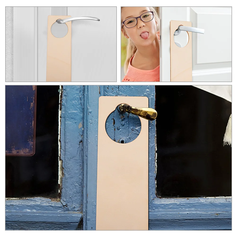 

20Pcs Wooden Door Hanging Blanks Smooth Surface Craft Plaques for DIY Projects Wooden Door Hanging Blank Wood Craft Plaque