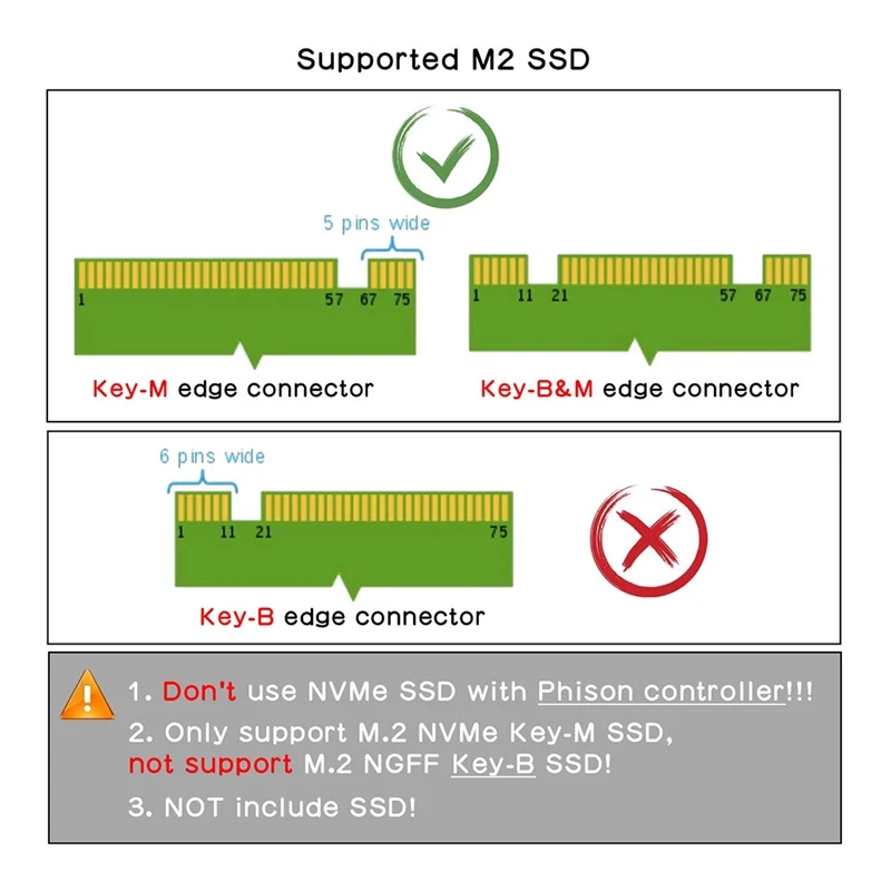 X1001 M.2 Nvme SSD Expansion Board For Raspberry Pi 5 PCIE To M.2 NVME SSD 2280 2242 2230 Adapter Durable Easy To Use