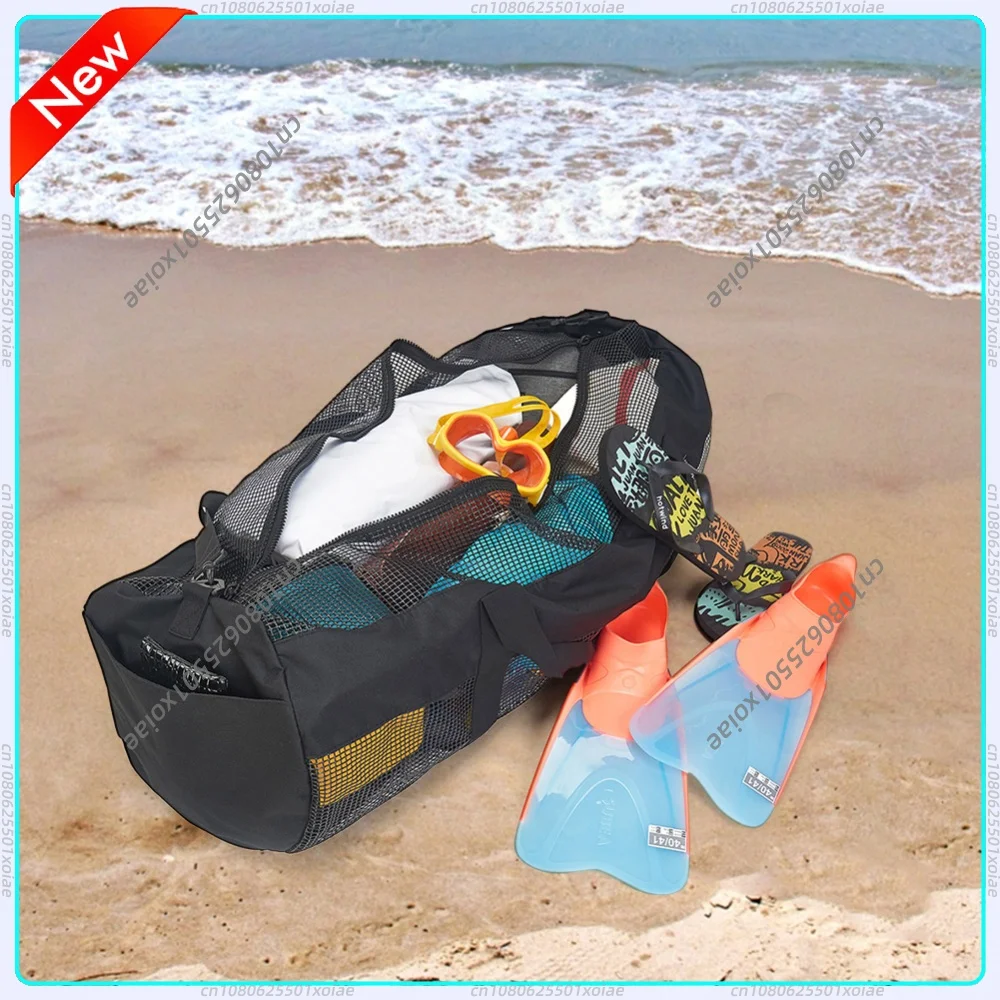 

Portable Mesh Tote Large Capacity Multifunctional Snorkeling Equipment Storage Bag Shoulder Bag for Surfing Swiming Scuba Diving