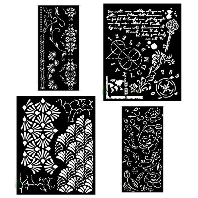 Flower Stencil PismoAlterego Cracks Korona Lace Kwiaty Metal Cutting Die Silicone Stamp Scrapbooking Photo Album Card DIY Paper