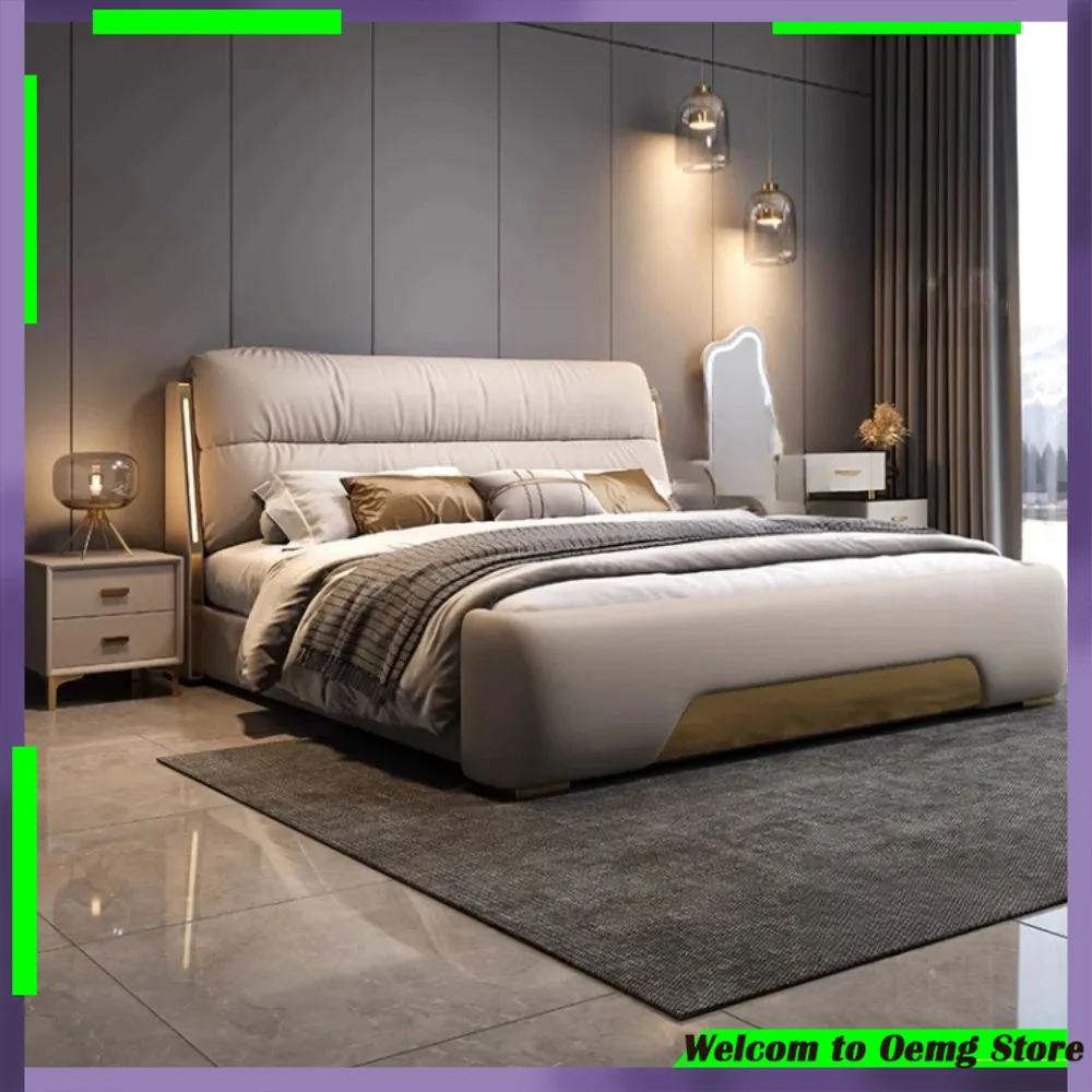 

Aesthetic Multifunctional Minimalist Bed Headboards Unique Modern Nightstands Stylish Home Decor Cozy Bedroom Space Furniture