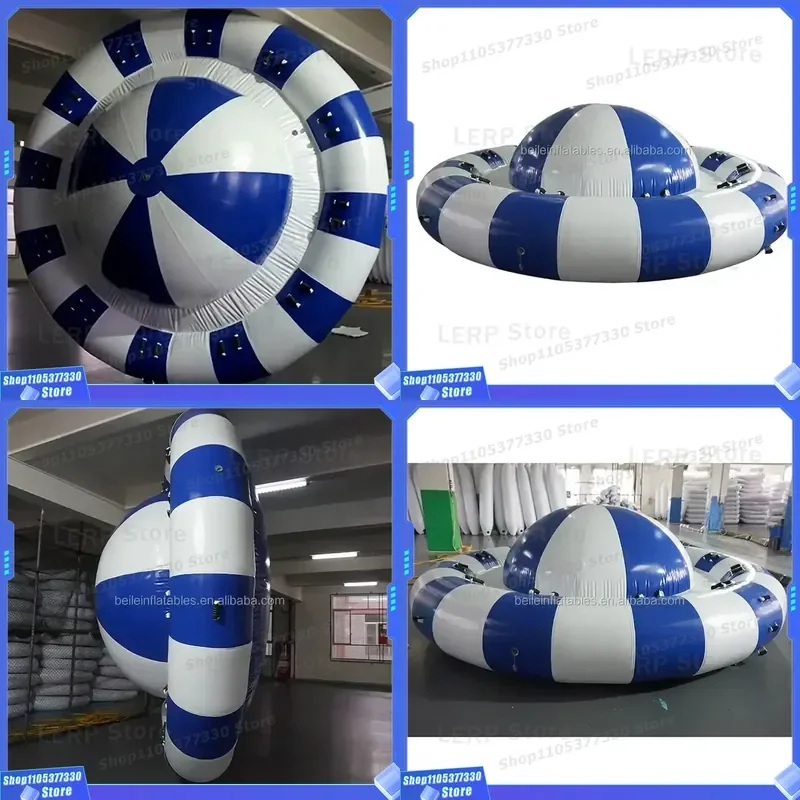Water Sport Game Crazy UFO Towable Water Tube Flying Inflatable Disco Boat Inflatable Toy for Children