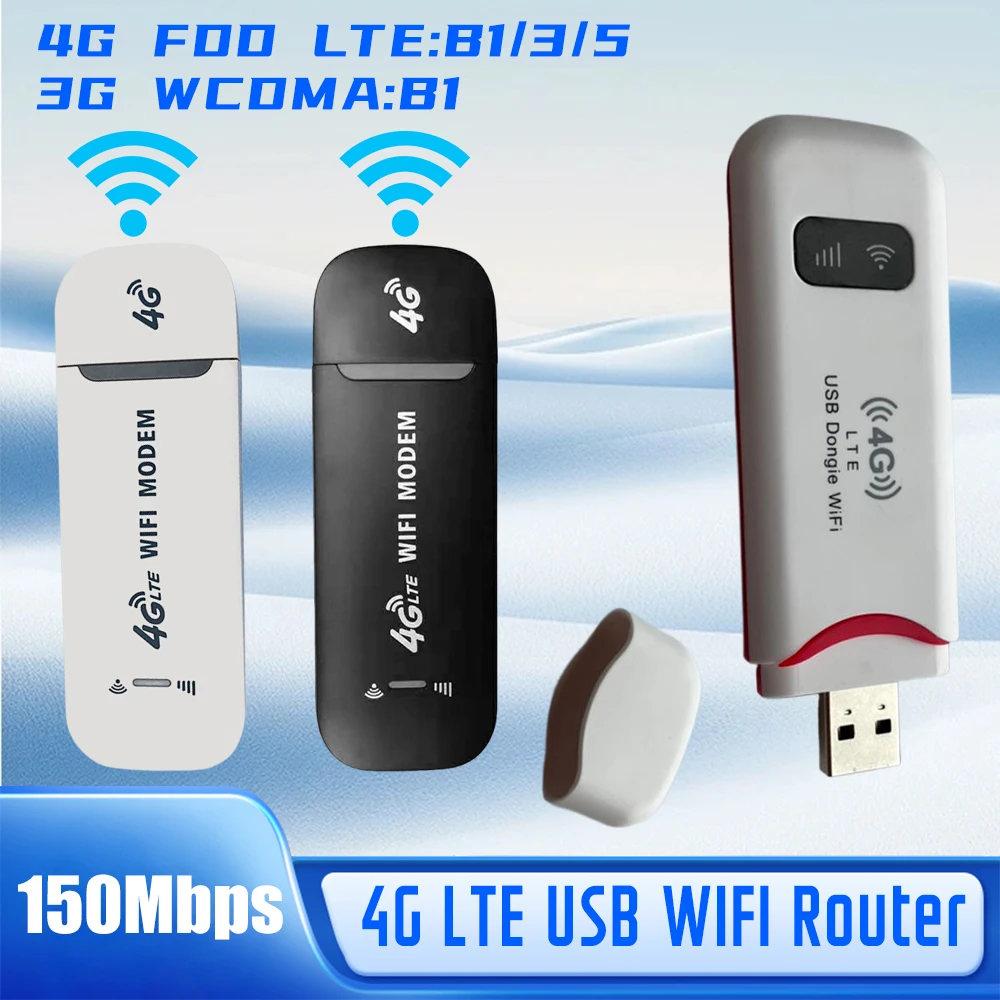 

4G LTE Wireless USB Dongle Mobile Broadband 150Mbps Modem Stick 4G Sim Card Wireless Router Home Office Wireless WiFi Adapter