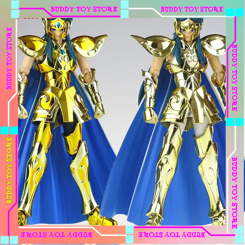

CS Model Saint Seiya Myth Cloth EX Aquarius Camus with Hyoga Cygnus Head Gold Knights of The Zodiac Anime Action Figure in Stock