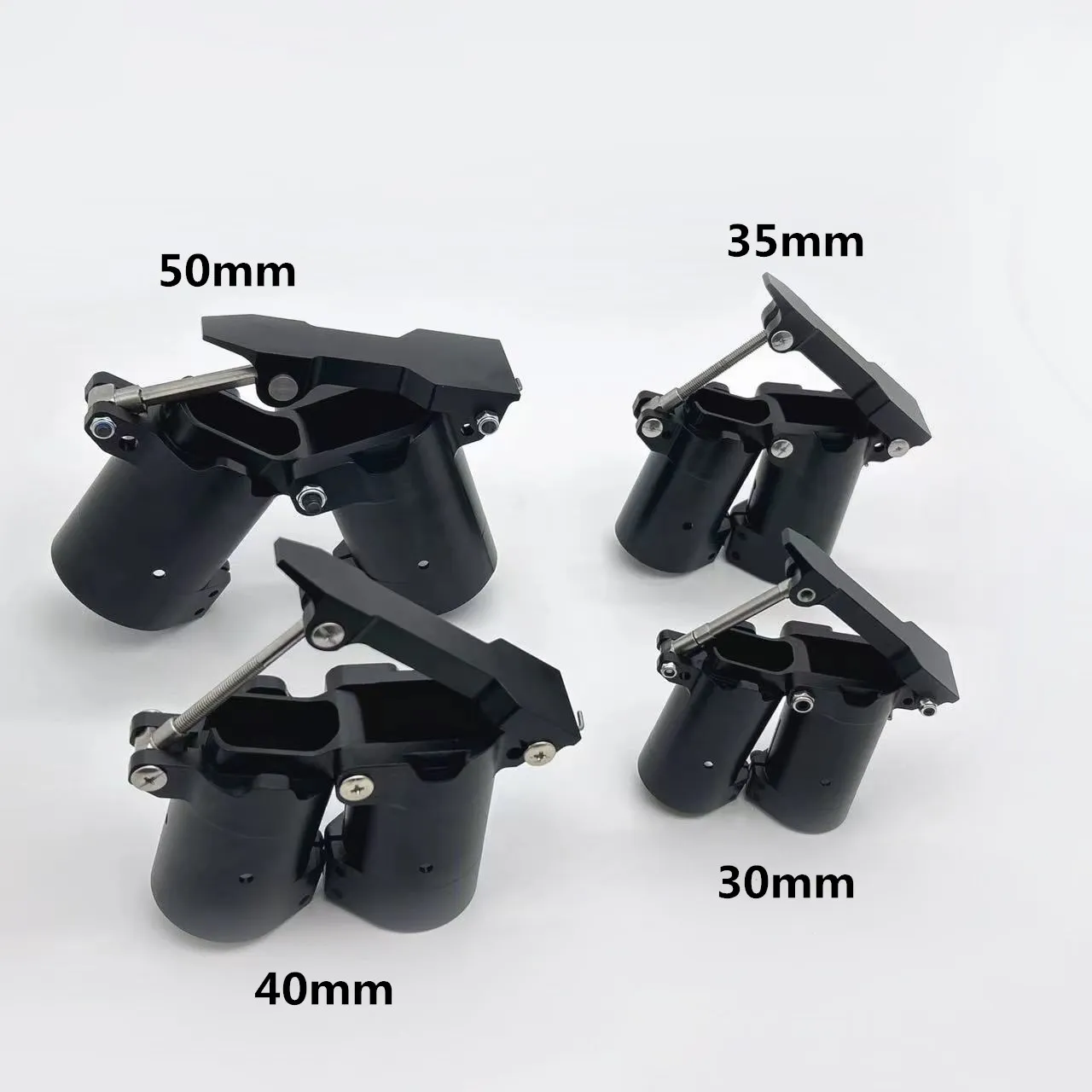 1pcs Aluminum Alloy 30mm 35mm 40mm 45mm 50mm Carbon Tube Connector Round Folding Arm Clamp Fixture for Agricultural Drone