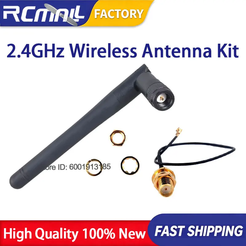 2.4GHz WiFi Antenna 3dBi SMA Female to U.FL Cable RP-SMA for ESP8266 CC3000 Wireless Signal Booster Microcontroller Node