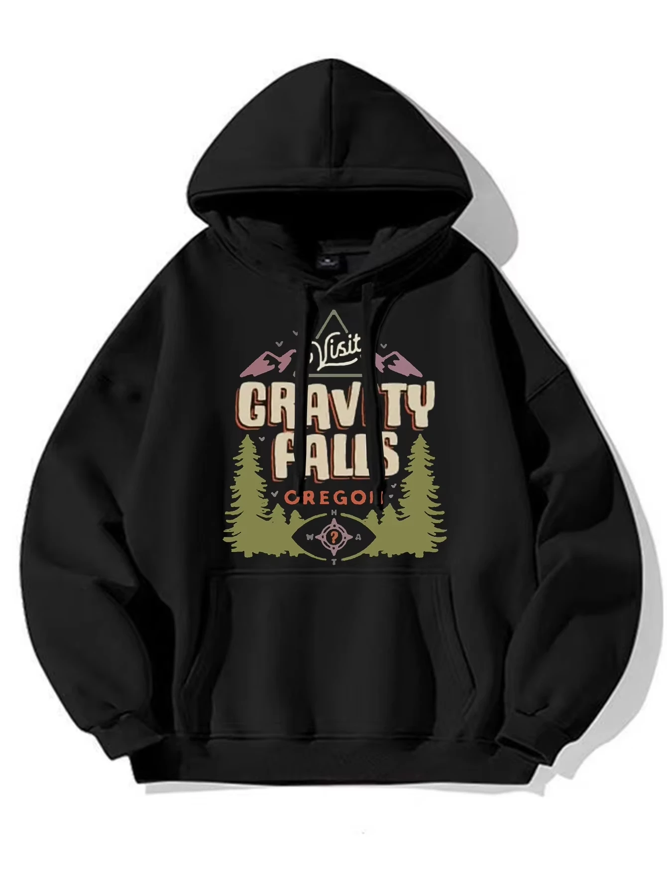 New Arrival Gravity Falls Welcome To Gravity Falls Logo Pullover Hoodie _ Men's Casual Graphic Design Winter Autumn Streetwear
