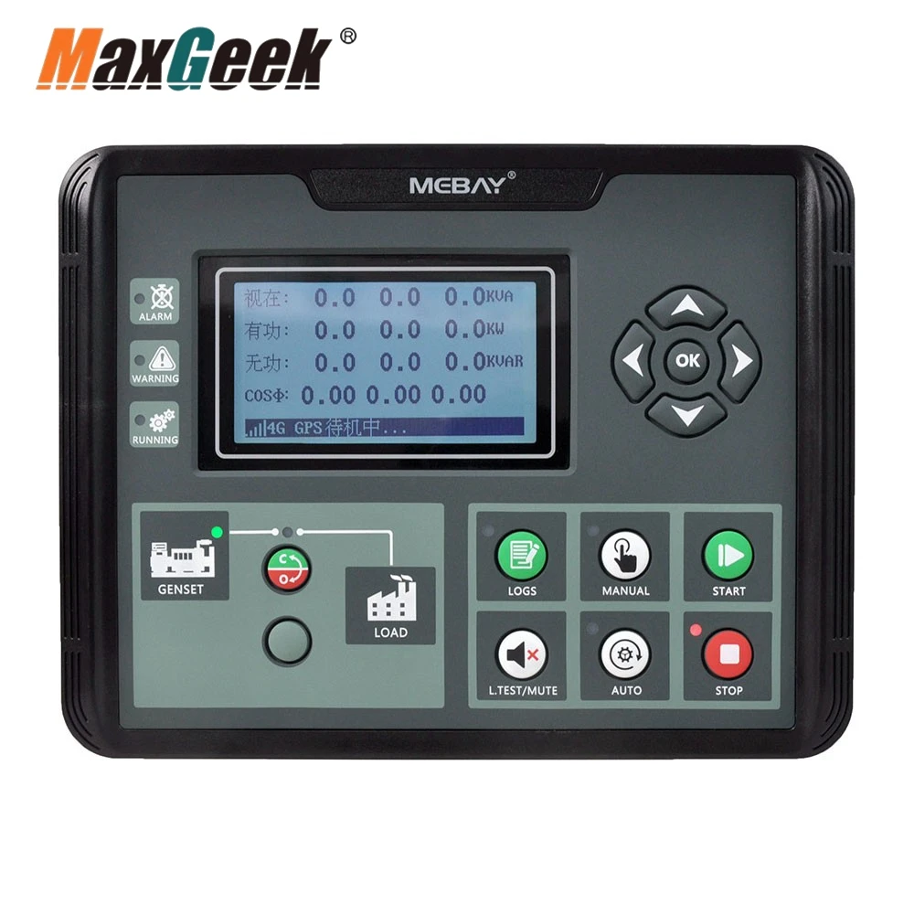 Maxgeek MEBAY DC52C-4G Genset Controller Generator Controller Supports Mains Monitoring AMF Cloud Control