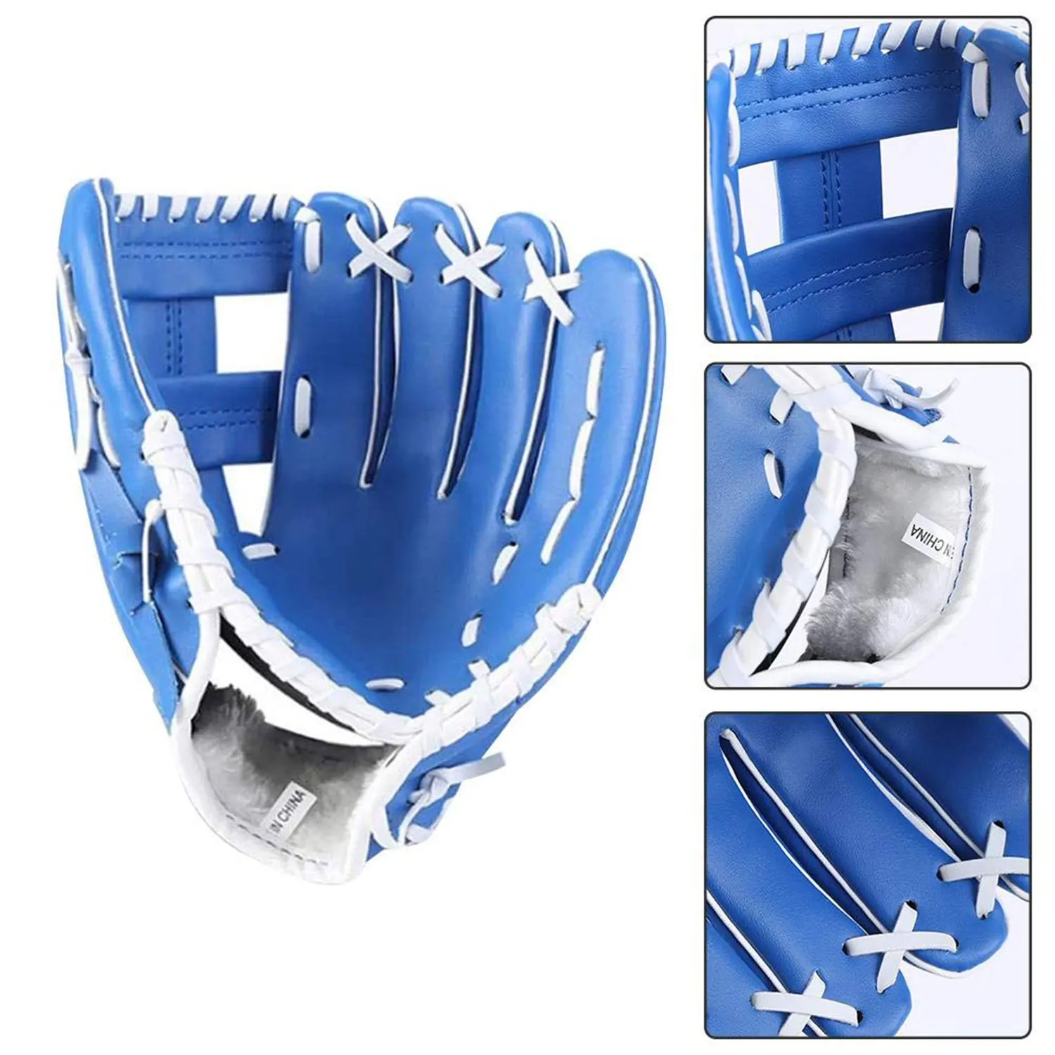 Outdoor Sport Baseball Glove PU Leather Batting Gloves Softball Training Practice Equipment For Kids/Teenagers/Adults 2025 New view 4