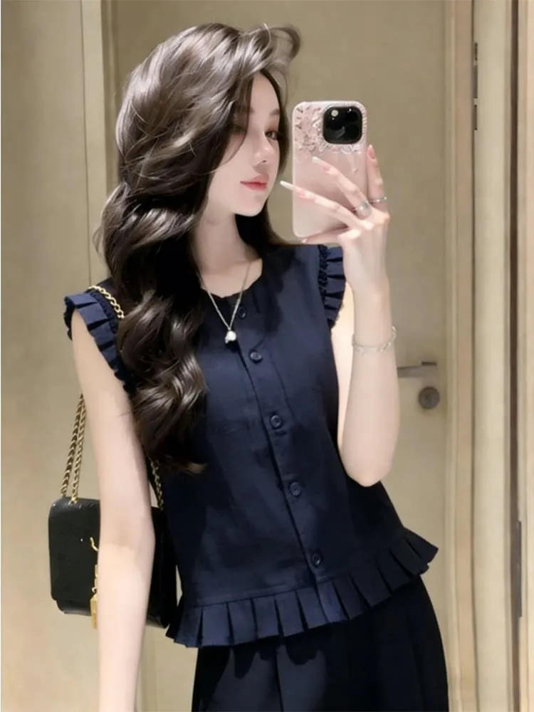 

Ele Svel irt Women's Loose Fit Casual Beautiful Flower Top Summer New Sle Korean Design Age-Defng