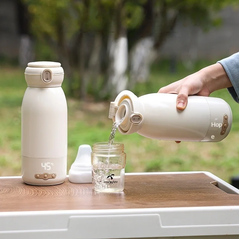 Calentador de biberones de viaje con carga USB súper rápida, termo de gran capacidad para bebé, fórmula de leche materna instantánea, vehículo de leche de agua, gran oferta