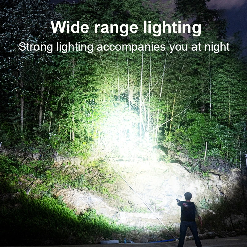 2025 Lanterna subacquea XHP70 Torcia subacquea professionale Luce bianca Immersione 50m Subacquea Faro portatile Lampada subacquea