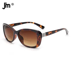 JM Bifokale Sonnenbrille Reader Frauen Gradienten Marke Designer Sonne Lesebrille