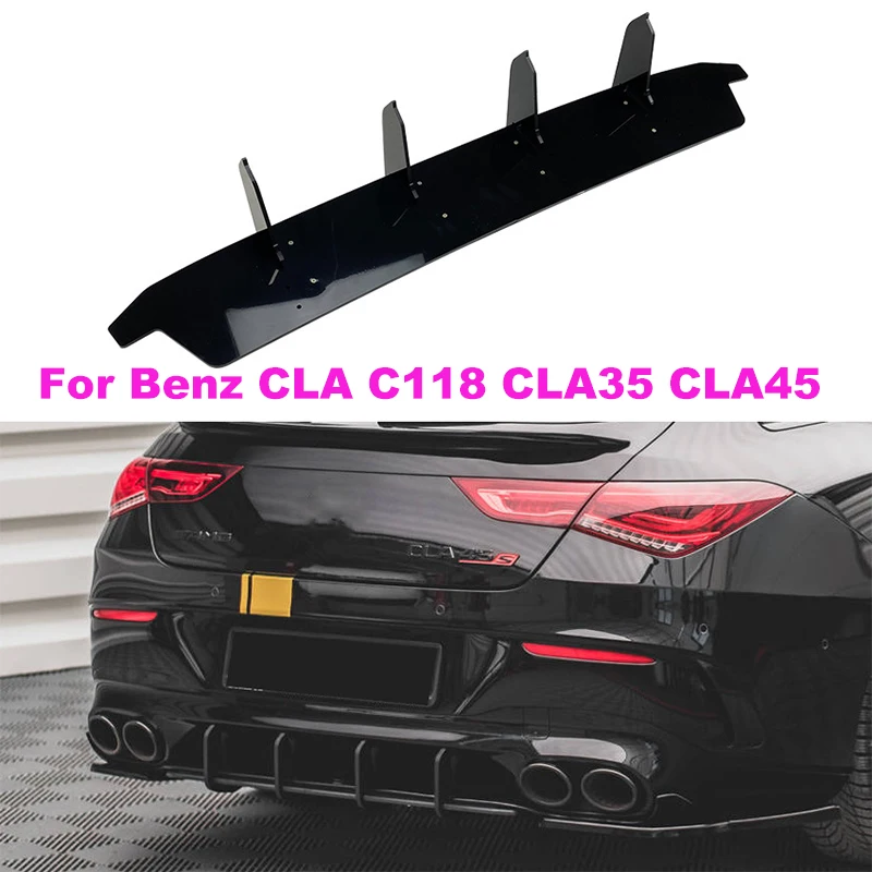 Applicable to Mercedes Benz CLA C118 CLA35 CLA45 AMG tail lip wind blade rear lip blade spoiler modification