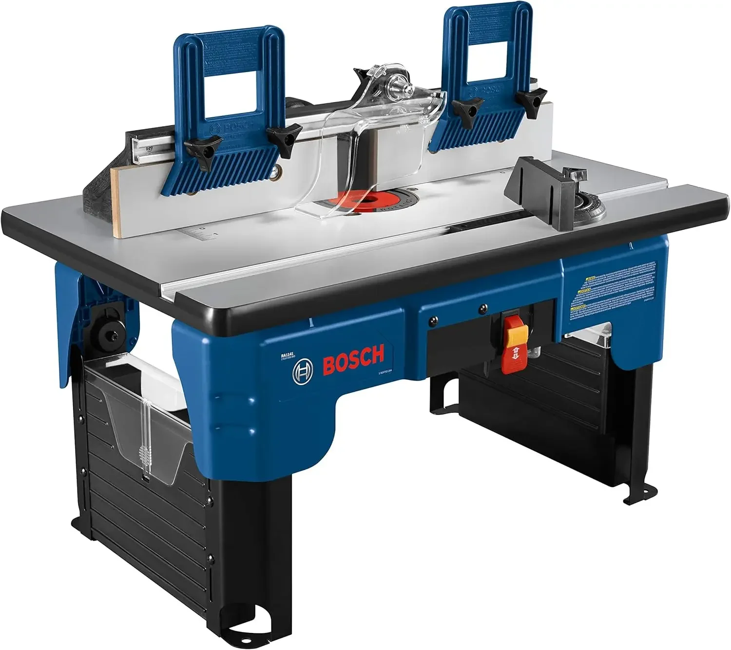 2024 HOT RA1141 26 in. X 16-1/2 inci. MDF laminasi meja Router situs kerja portabel atas dengan 2-1/2 in. Port selang vakum