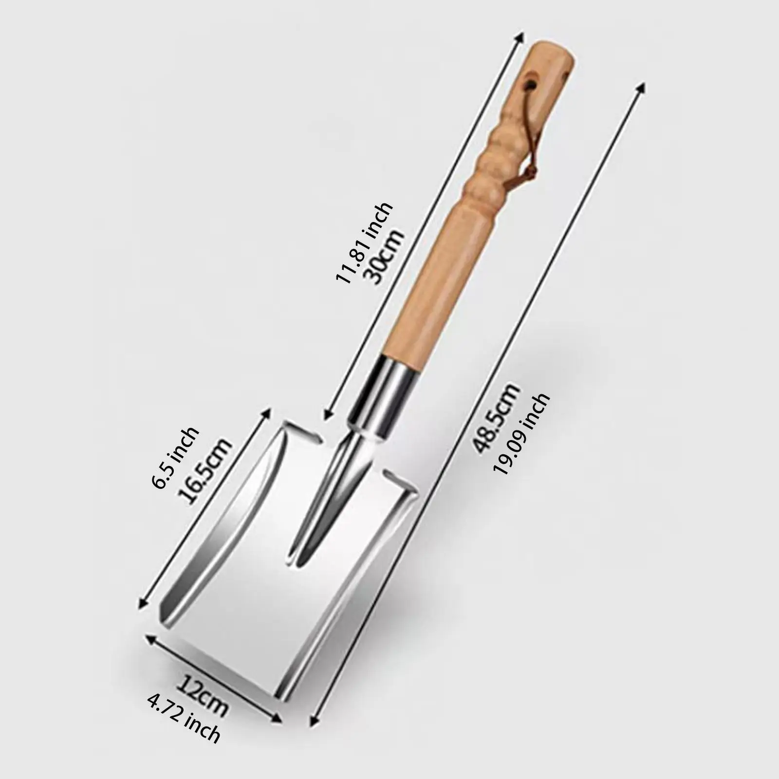 Multifunctional Stainless Steel Garden Spade Folding Shovel Hand Tool for Outdoor Yard and Camping Use