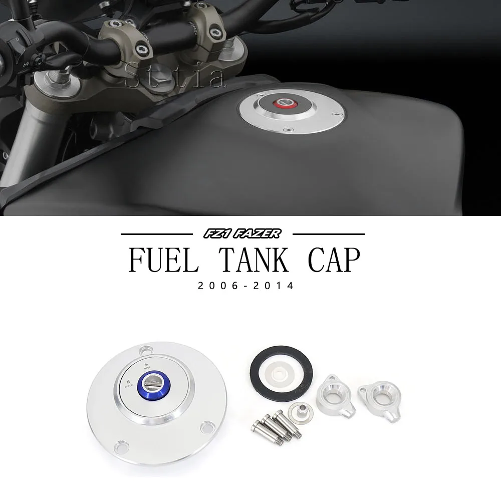 

New Motorcycle Accessories Tank Cover Gas Fuel Tank Cap Fit For Yamaha FZ1 Fazer 2006-2014 FZ1 FAZER Fz1 Aluminum Gas Tank Cover
