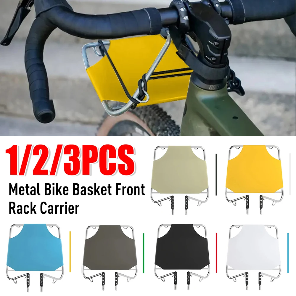 

Metal Bike Basket Front Rack Carrier Bike Front Rack Carrier Front Bike Cargo Rack for MTB Road Carrier Bicycle Accessories