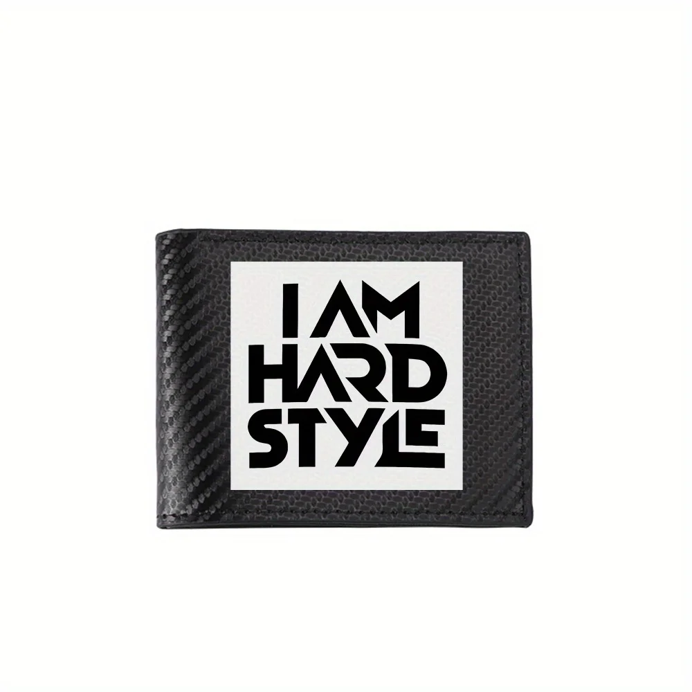 

Мужские кошельки IAM HARD STYLE с черной буквой, простые деловые, современные, стильные, с принтом, подарки для отца, парня, Chri