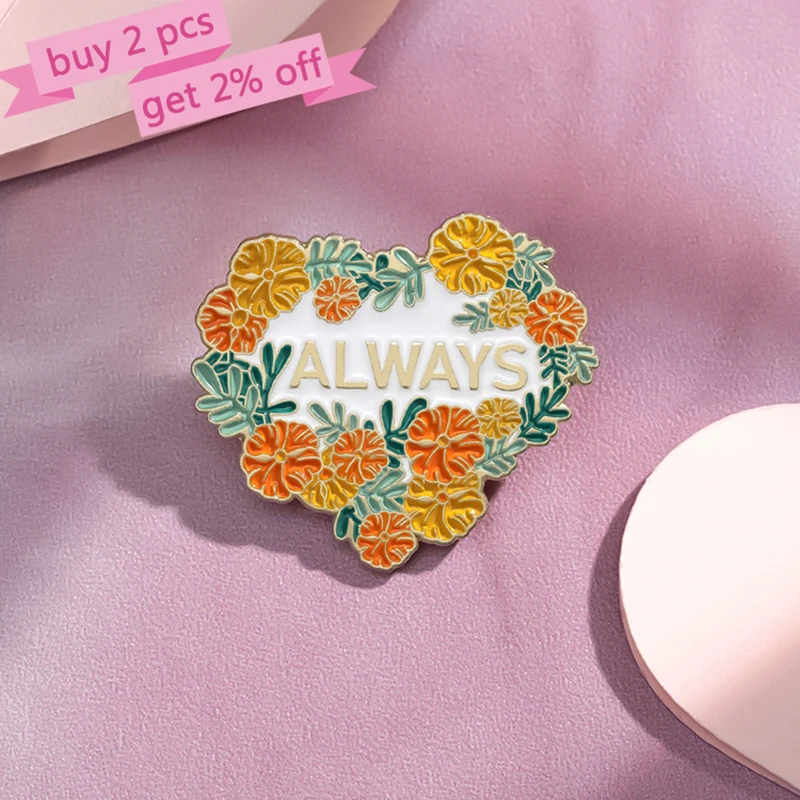 PERSIST Kindness Enamel Pins Custom Courage Bookworm Brooches Lapel Badges Flower Book Plant Jewelry Gift for Kids Friends