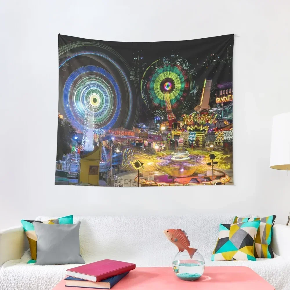 Fairground Attraction (diptych - right side) Tapestry House Decor For Bedroom Japanese Room Decor Tapestry