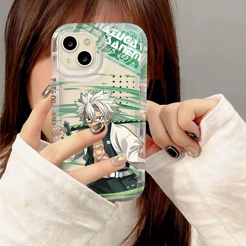 Anime Demon Slayer Clear Phone Case for Samsung Galaxy A15 A55 A05 A05S A14 A24 A13 A23 A73 A12 A22 A32 A52 A52S A72 A31 A51 A71