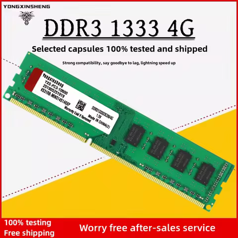 DDR3 4GB 1333 1600 1866MHZ 데스크탑 메모리 Ram PC3-10600 12800 14900 UDIMM 1.5V 240PIN NON-ECC 버퍼링되지 않은 메모리 Ram