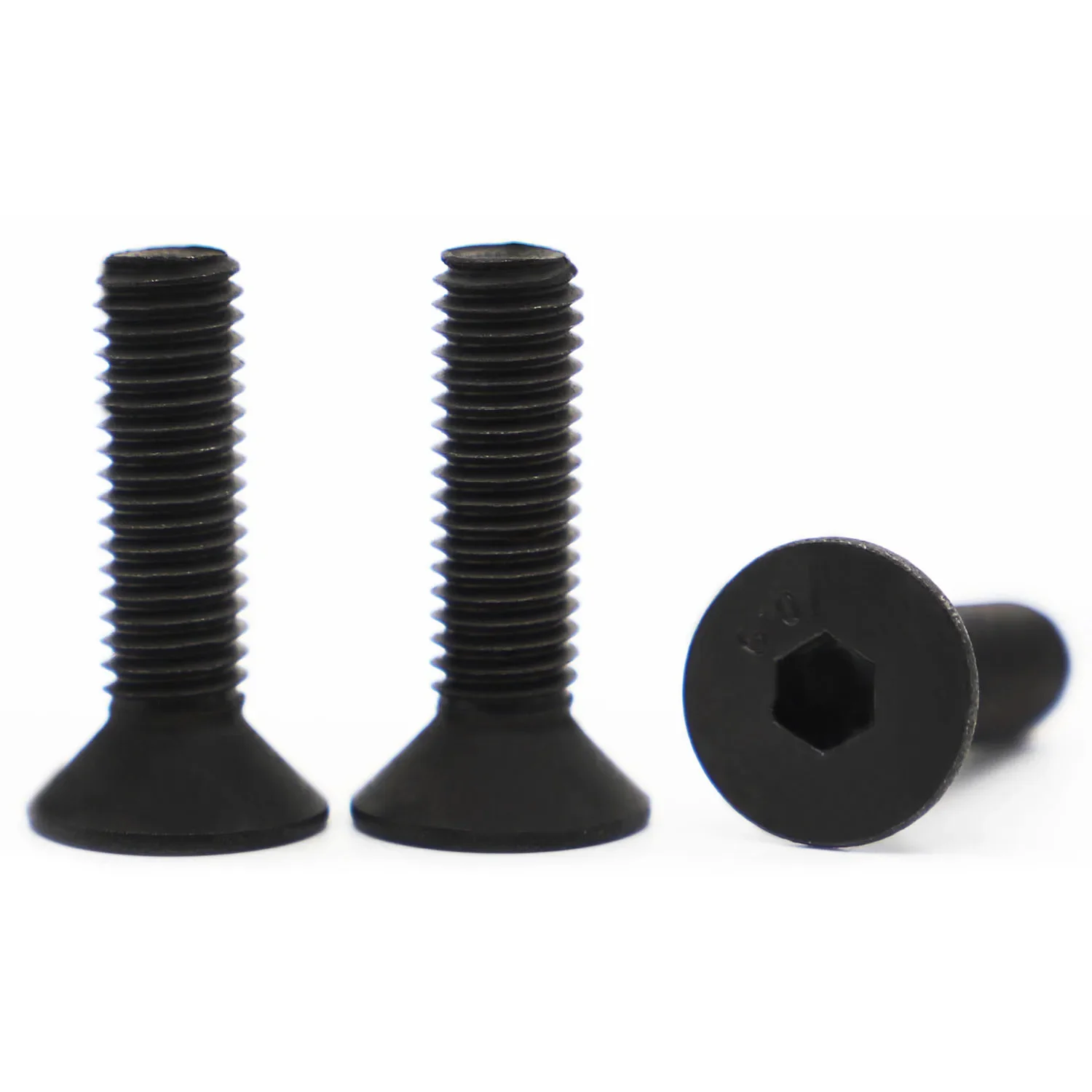 M2 M2.5 M3 M4 M5 M6 M8 M10 M12 Black Grade 10.9 Steel DIN7991 Hexagon Hex Socket Head Flat Countersunk Allen Bolt Screw