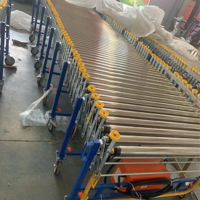 New Efficient Extendable Flexible Belt Conveyor Truck Unloading Logistics Production Line Conveyeor for Material Handling