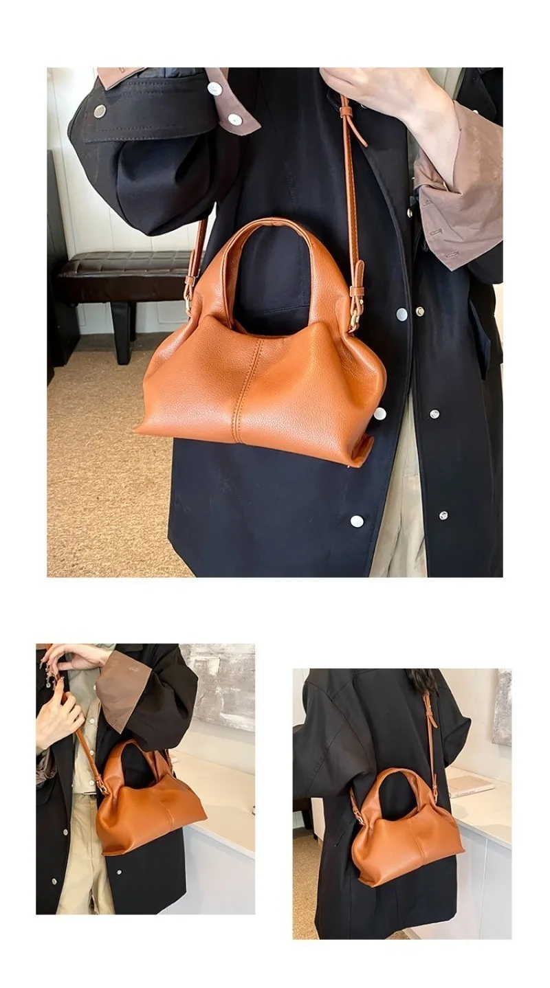 Mini-Halbmond-Umhängetasche, kompakt & stilvoll mit Wildleder-Finish und Bärenmotiv, kleine Kapazität für alltägliche Freizeitaktivitäten & Arbeit – Detail 3