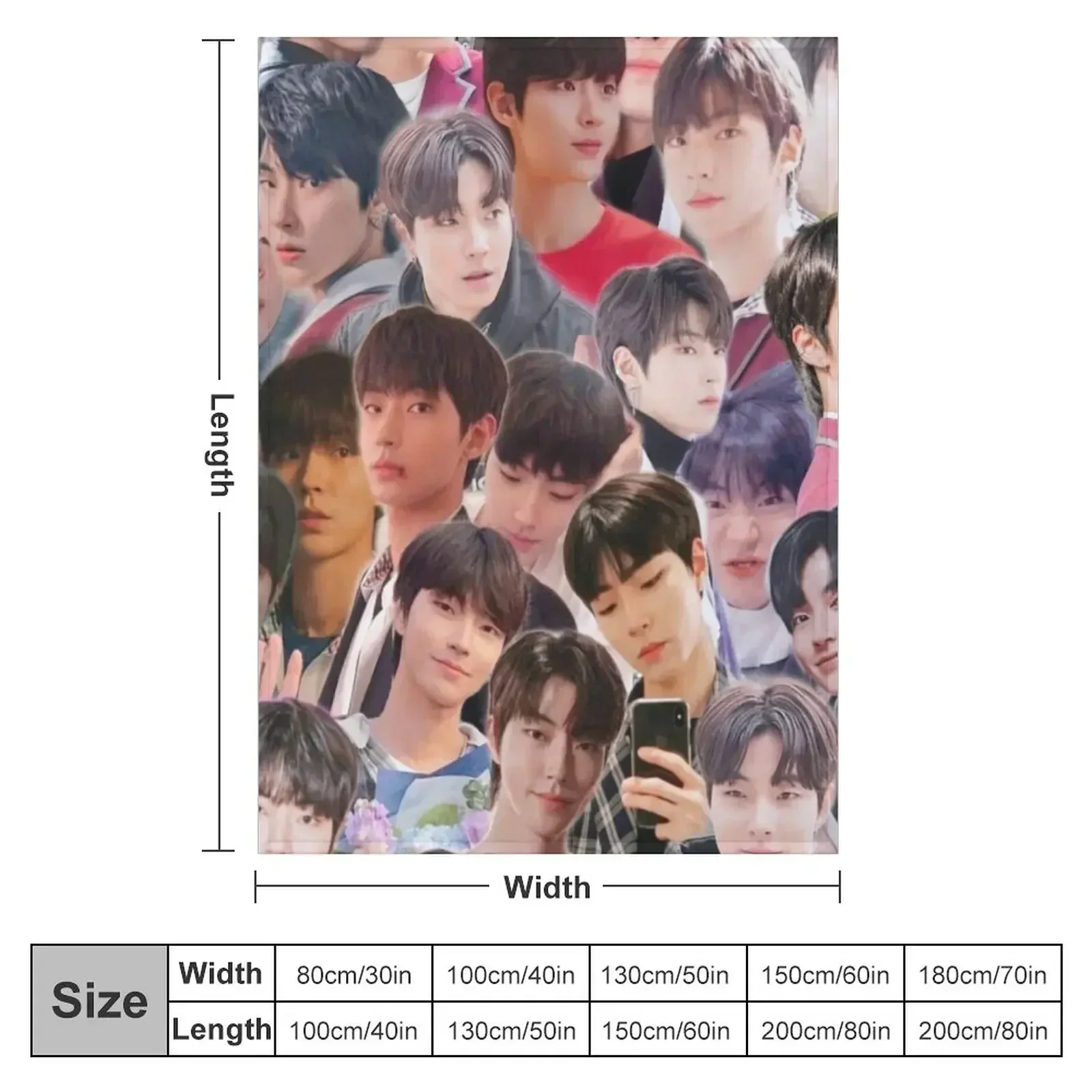 Hwang In-yeop collage Throw Blanket Plaid Bed covers Polar Heavy Blankets