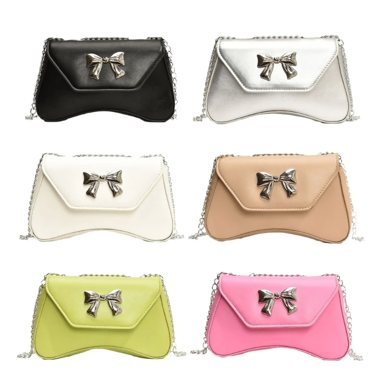 Casual Shoulder Bag With Bowknot Handbag Underarm Bag For Women's Daily Fashion